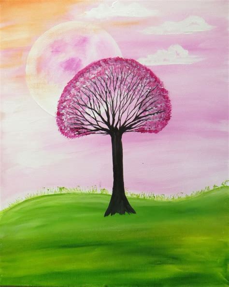 Excited to share the latest addition to my #etsy shop: Abstract Art Modern Art Funky Pink Tree ...