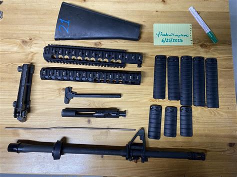 [WTS] M16 Barrel assembly, BCG, M5 rail, charging handle, stock. : r ...