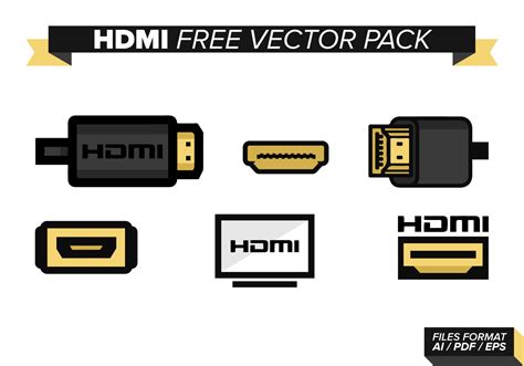 Hdmi Free Vector Pack 106885 Vector Art at Vecteezy