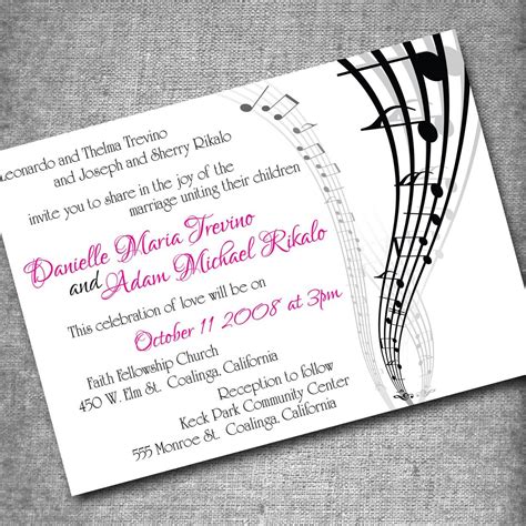 Music themed invites! | Music themed wedding, Music themed wedding ...