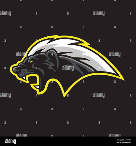 Honey Badger Mascot Logo Template Vector Stock Vector Image & Art - Alamy