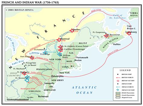 French And Indian War Battles Map