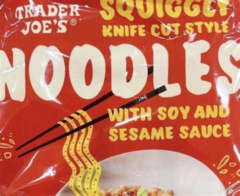 Trader Joe's Squiggly Knife Cut Noodles with Soy & Sesame Sauce Reviews - Trader Joe's Reviews