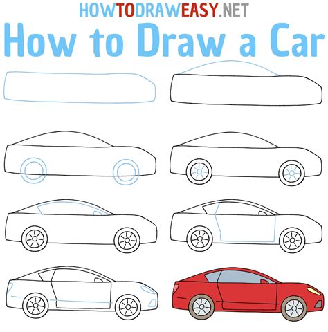 How to Draw a Car - How to Draw Easy