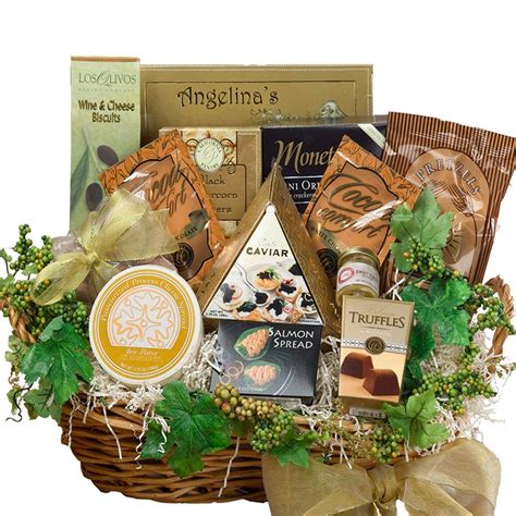 Savory Sophisticated Gourmet Food Gift Basket with Caviar, LARGE (Candy Option) - Walmart.com