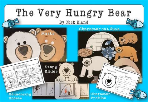 The Very Hungry Bear by Nick Bland Story Retell Activities | Kindergarten activities, Kids ...