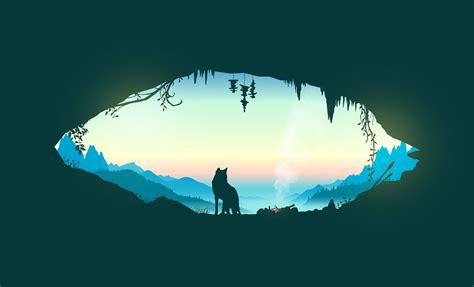 Silhouette of wolf HD wallpaper | Wallpaper Flare