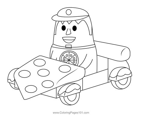 Unlockable Pizza Guy Coloring Page for Kids - Free Higglytown Heroes Printable Coloring Pages ...