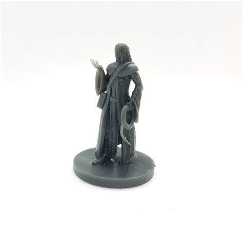 3D printed miniature, Human Magic Cleric, 3D printed custom figure ...