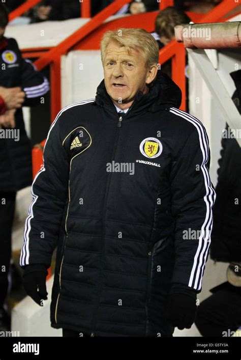 Scotland's manager Gordon Strachan before the International Friendly at ...