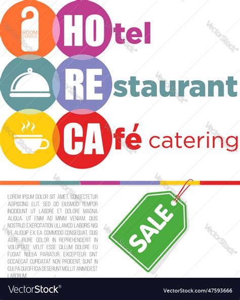 Horeca services infographic Royalty Free Vector Image