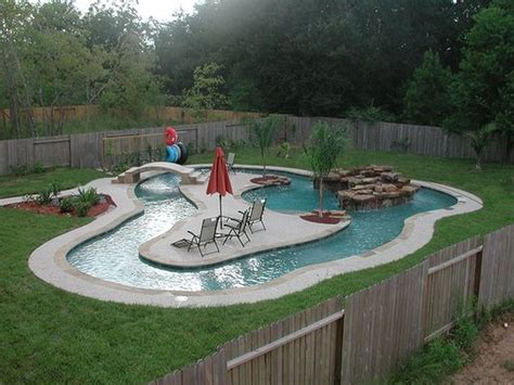 Insanely Cool Lazy River Pool Ideas In Home Backyard(56) | Backyard pool, Backyard, Small pool ...