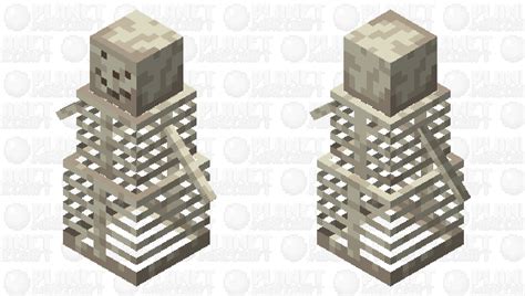 Cursed Snow Golem Skeleton Minecraft Mob Skin