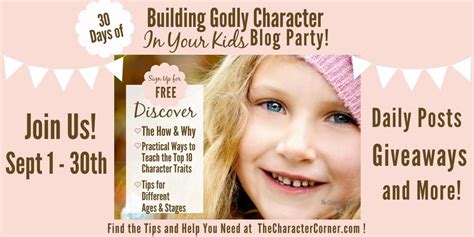 Building Godly Character Blog Party – The Character Corner