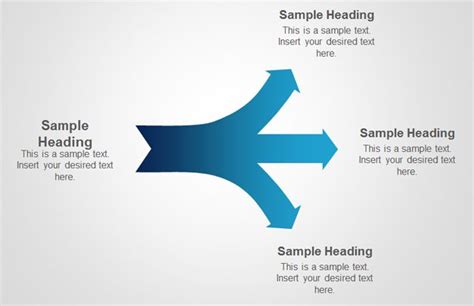 Free Diverging Arrows PowerPoint Template