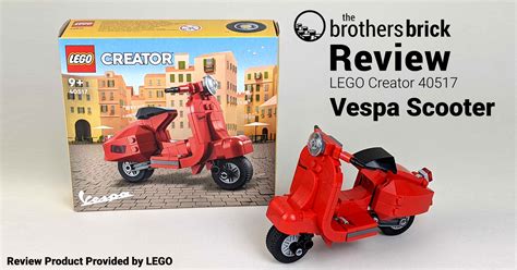 LEGO Creator 40517 - Vespa Scooter - TBB Review - R4L0D - Social Cover - The Brothers Brick ...