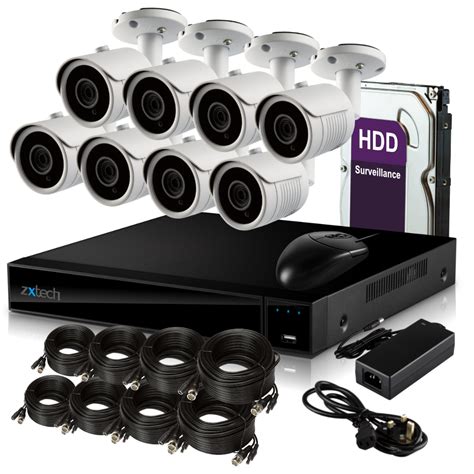 Zxtech 8 x Best Home Security Camera System UK 8CH DVR