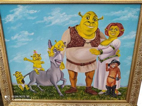 Shrek Painting by SKM Gallery - Pixels