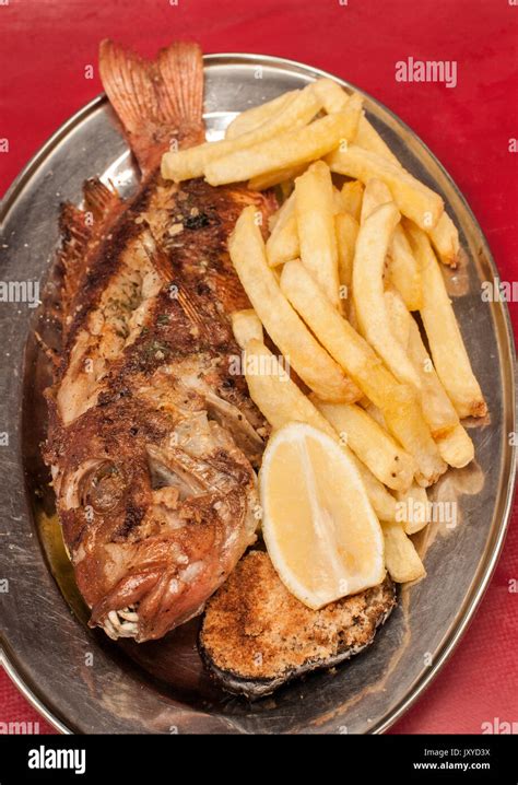 Grilled Red Roman fish as served at Kalky's restaurant in Kalk Bay ...