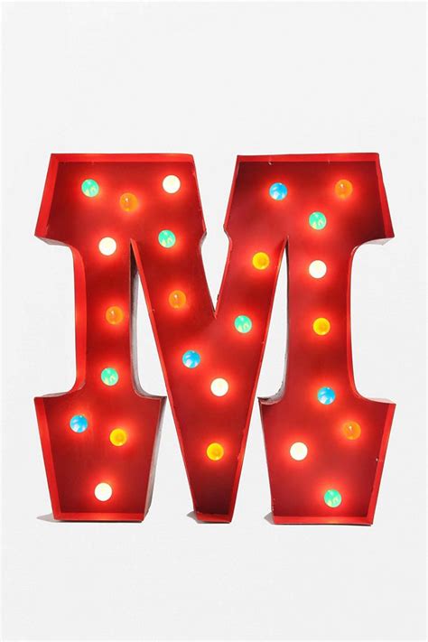 Marquee Alphabet Light - Multi | Alphabet lighting, Lighted marquee letters, Alphabet