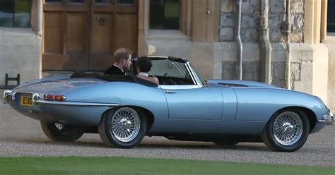 Prince Harry Took Meghan Markle To Their Wedding Reception In An Electric Jaguar E-Type ...