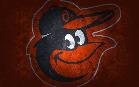 Download Painted Baltimore Orioles Baseball Logo Wallpaper | Wallpapers.com