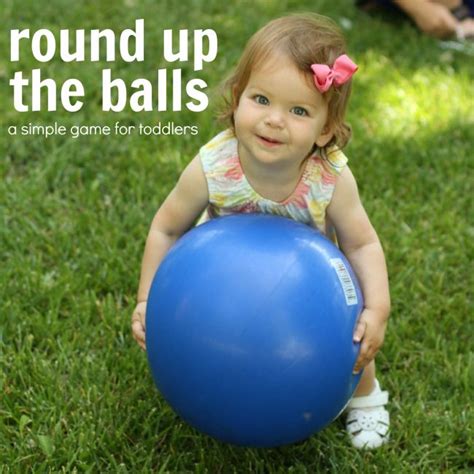Round Up the Balls Game for Toddlers (With images) | Games for toddlers, Toddler, Toddler play