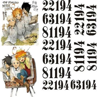 Temporary Neck Tattoo Cosplay The Promised Neverland Yakusoku Emma Norman Prop | eBay