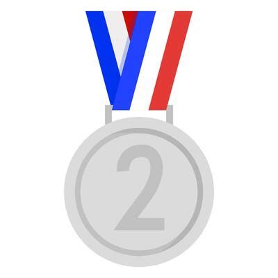 Second Place Medal Vector Art, Icons, and Graphics for Free Download