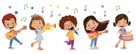 Clipart Kids Singing Vector Art, Icons, and Graphics for Free Download