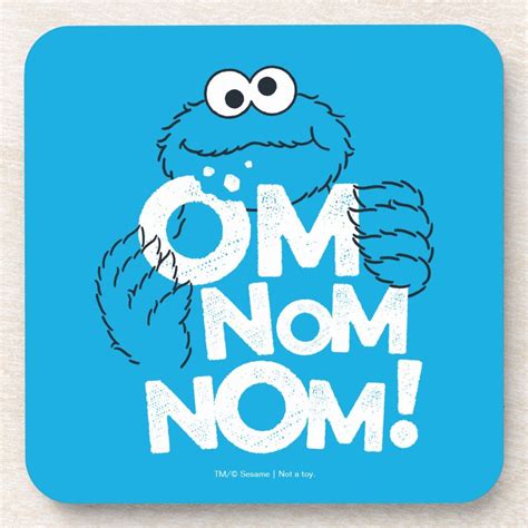 Cookie Monster Om Nom Nom! Coaster Gender: unisex. Age Group: adult ...