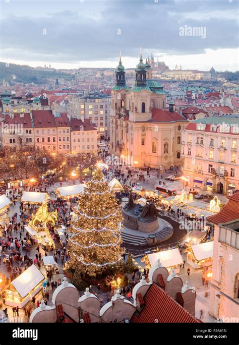 Czech Republic, Prague - Christmas Market at The Old Town Square Stock ...