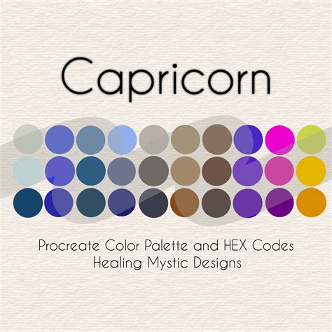 Capricorn Zodiac Color Palette Procreate | ubicaciondepersonas.cdmx.gob.mx