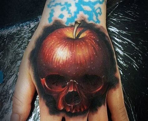 75 Apple Tattoo Designs For Men - Bite Into Ink Ideas