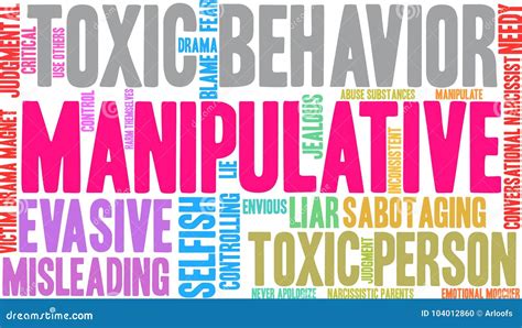 Manipulative Word Cloud stock vector. Illustration of emotional - 104012860