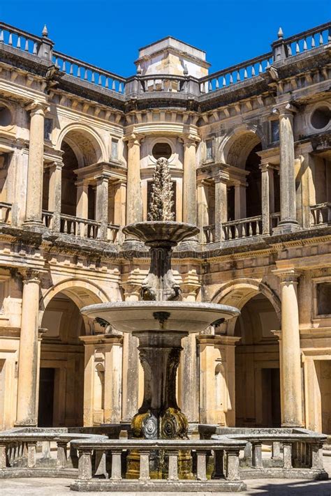 Medieval Templar Castle in Tomar Stock Image - Image of church ...