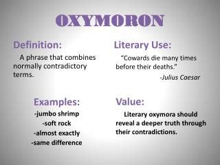 Oxymoron in Literature: Definition, Purpose & Examples - Dr. Linex