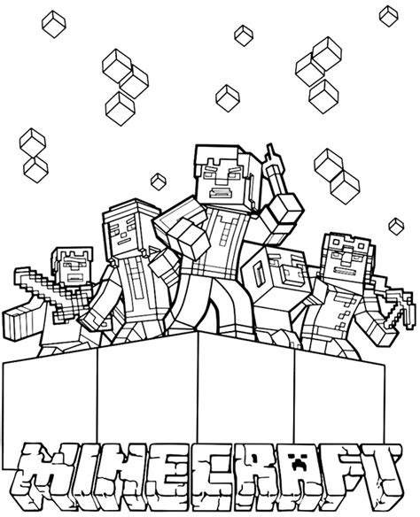 MInecraft coloring sheet to print