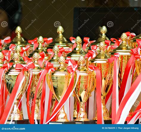 Trophies At A Sports Event Royalty Free Stock Images - Image: 26786029