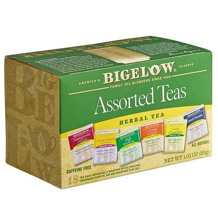 Bigelow Assorted Herbal Tea Bags - 18/Box | Walmart Canada