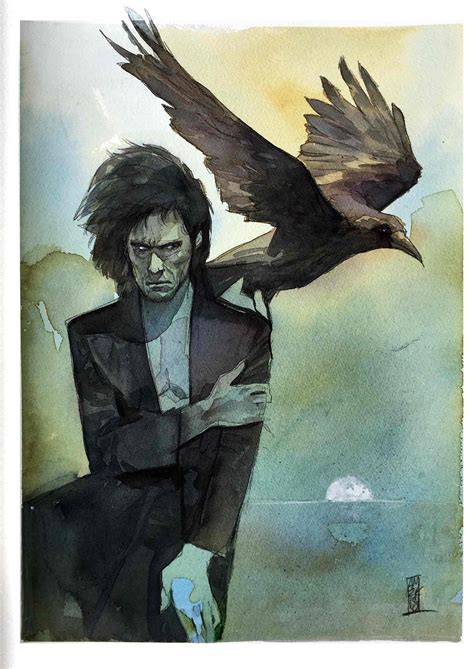 Alex Maleev’s watercolor Morpheus from Neil Gaiman’s Sandman : r/neilgaiman