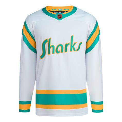 San Jose Sharks Adidas Reverse Retro 2022 Jersey