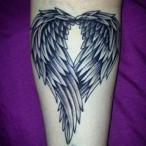 Angel Wing Forearm Tattoo - angel wings tattoo by campfens on ...