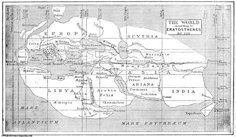 Eratosthenes World Map | Map, Ancient maps, World map