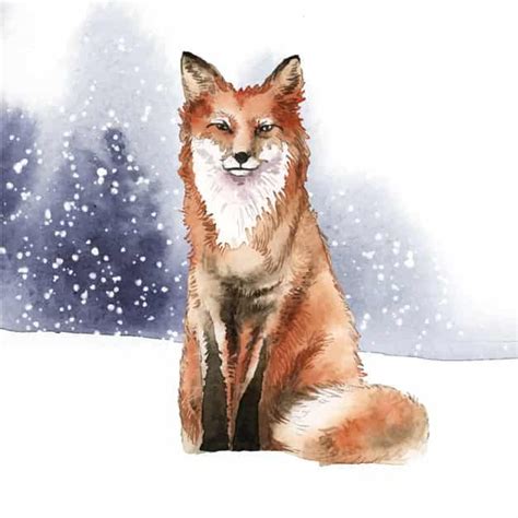 Chalak-lomdi | Watercolor fox, Hand drawn fox, How to draw hands