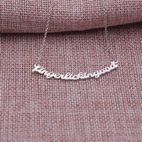 Word Necklace-custom Sterling Silver Sentence Necklace-unique | Etsy