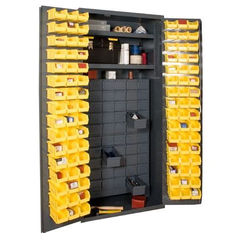 72" H x 36" W x 24" D Small Parts Storage and Security Cabinet | Small parts storage, Lockable ...