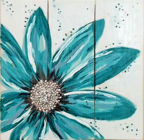 Back by popular demand. This turquoise flower is a reproduction of my original turquoise flower ...