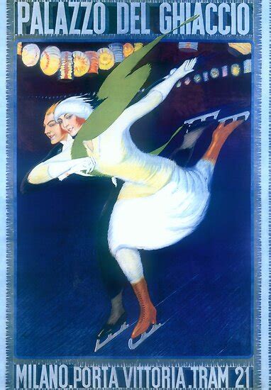 "Vintage Ice Skating Poster" Posters by mindydidit | Redbubble