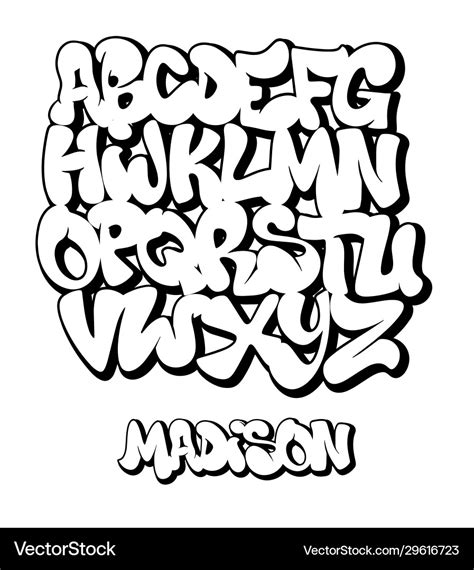 Graffiti Cursive Alphabet